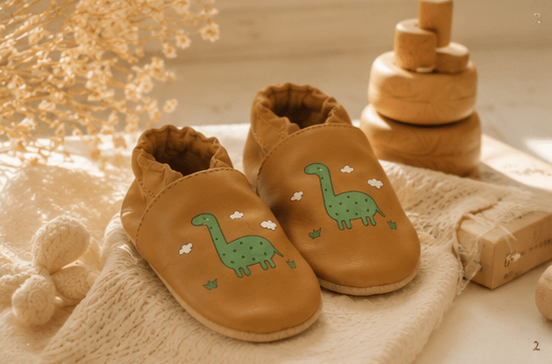 chausson cuir bébé