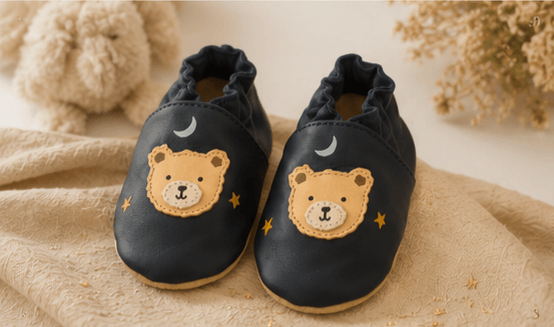 chaussons bébé cuir pour accompagner la mobilité