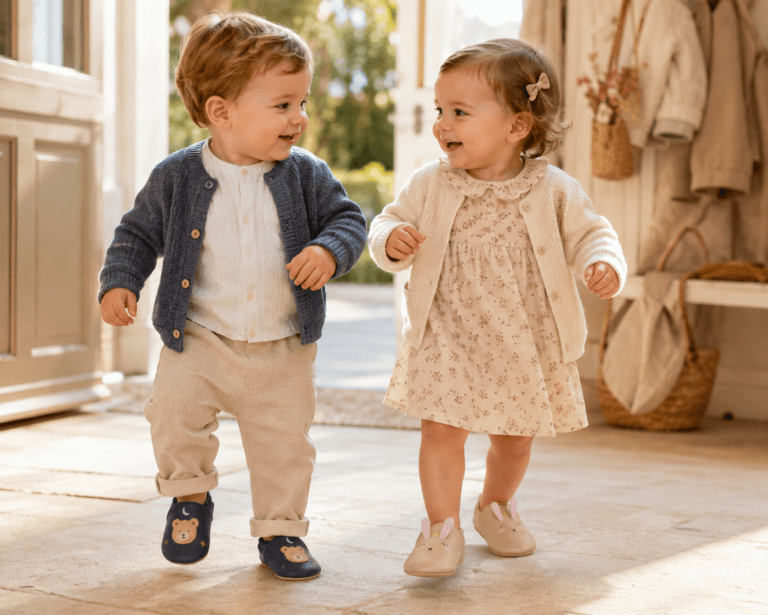 premiers pas - chaussons cuir souple