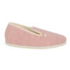 Charentaise femme Nelly rose en polyester recyclé avec doublure en laine naturelle